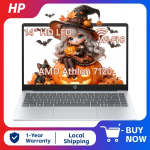 HP 14" HD Laptop, 4GB RAM, 256GB SSD, Windows 11 - Thumbnail Image 1