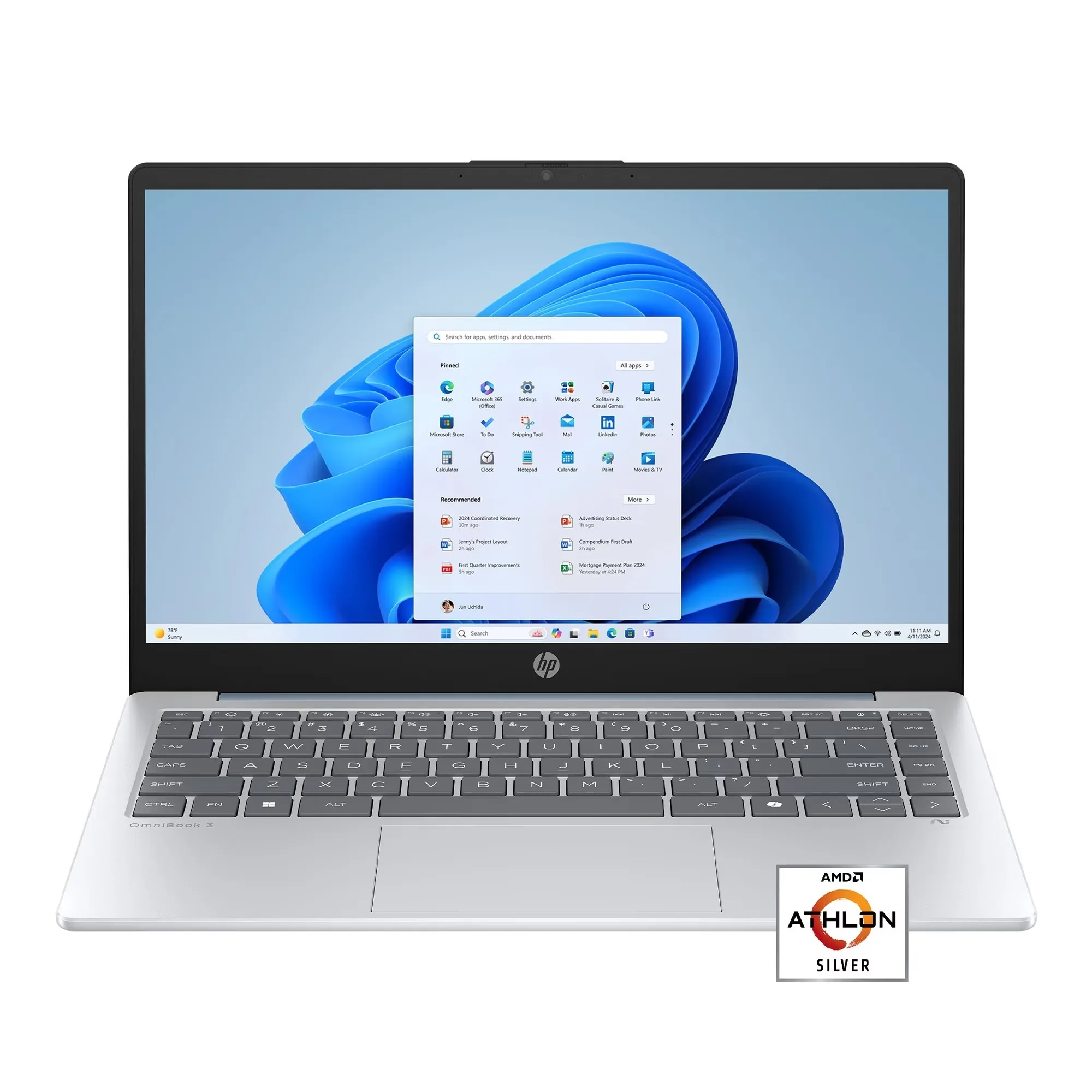 HP 14" HD Laptop, 4GB RAM, 256GB SSD, Windows 11 - Image 2