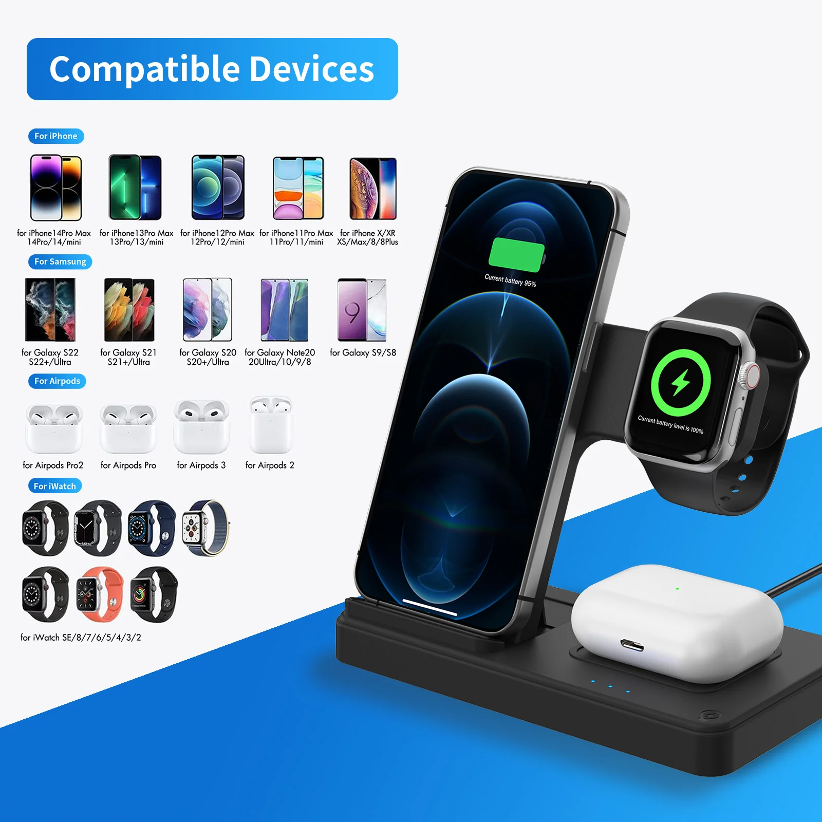 3-in-1 Foldable Magnetic Wireless Charger - Image 4