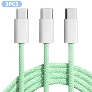3-Pack 6FT 60W USB-C Fast Charging Cables - Thumbnail Image 9