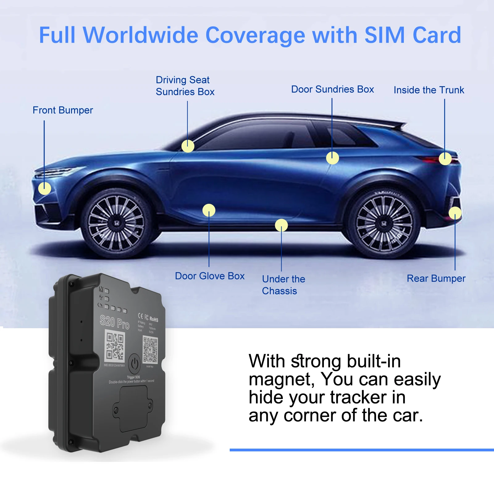 4G Track Device Vehicle Truck Security Protection Item Subscription Required Anti-Lost Camel Real-time Unlimited Remote Tracking - Image 3