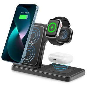 3-in-1 15W Magnetic Wireless Charger Stand - Thumbnail Image 7