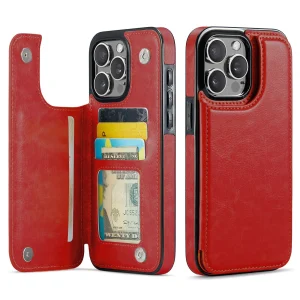 iPhone Leather Wallet Card Holder Case - Thumbnail Image 8
