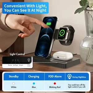 3-in-1 Foldable Magnetic Wireless Charger - Thumbnail Image 3