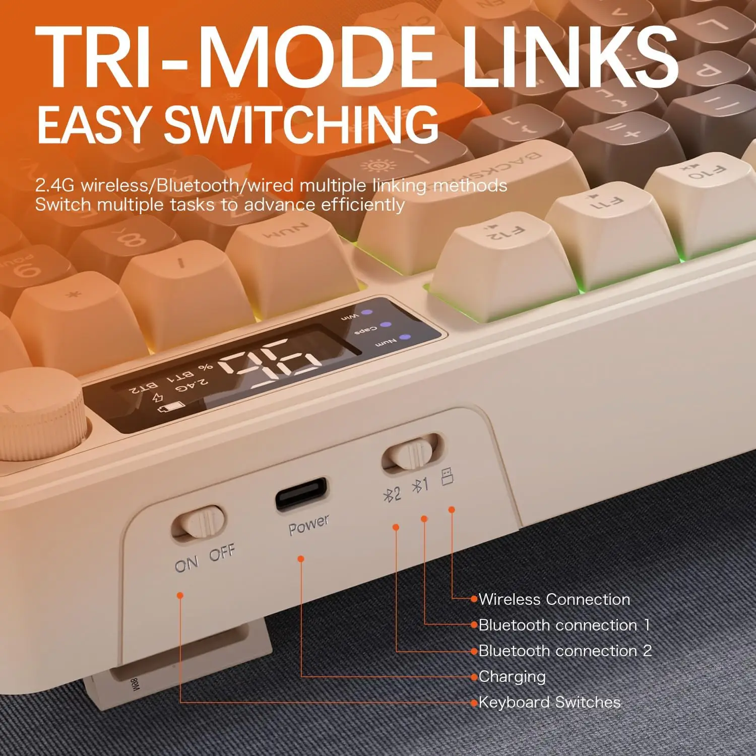 ZIYOU LANG M96 Wireless Gaming Keyboard - Image 5
