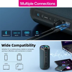 Ortizan 40W Bluetooth Portable Speaker - Thumbnail Image 6