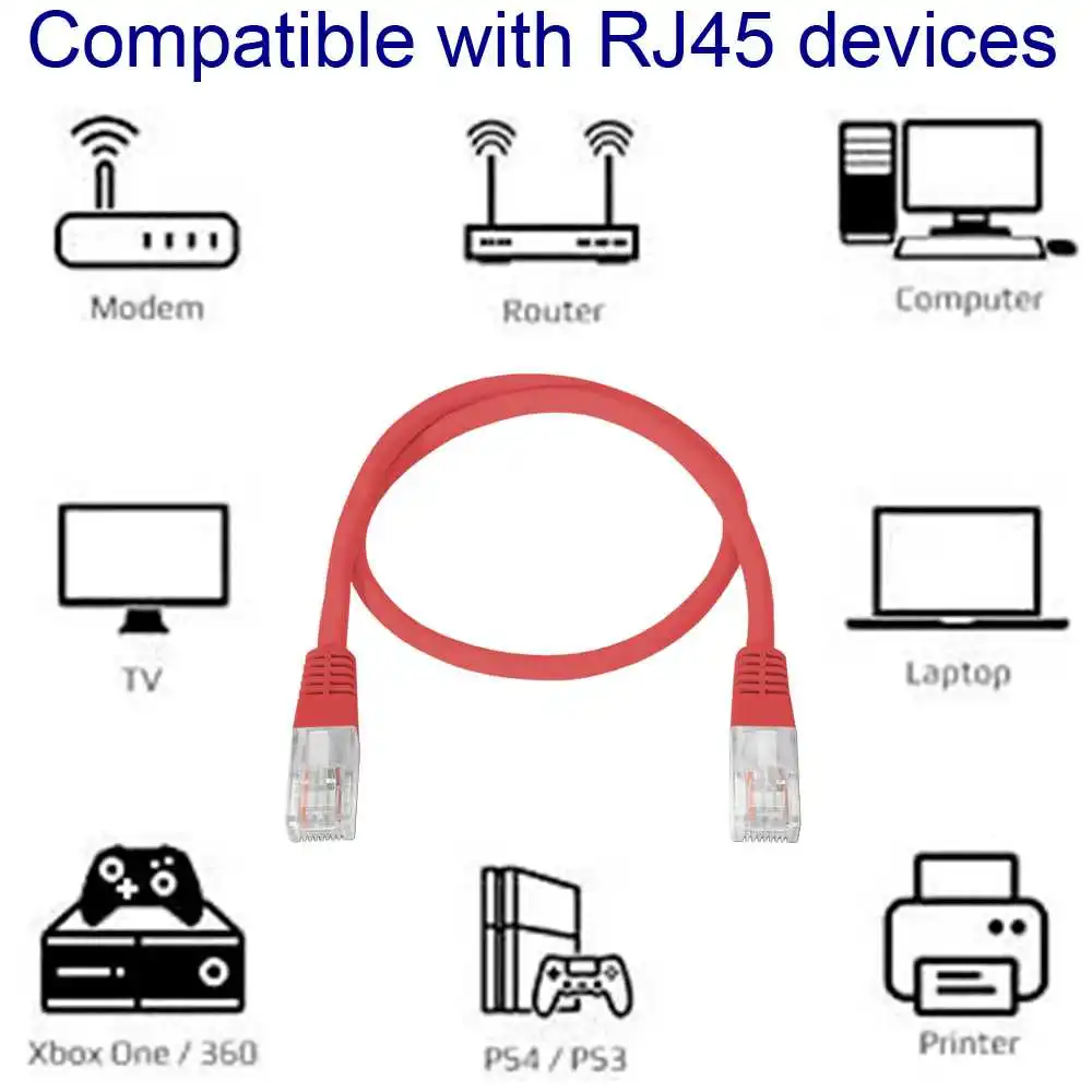 Cat6 Ethernet Cable RJ45 Flat Network Cable - Image 3