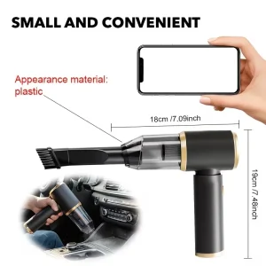 High-Power Cordless Vacuum & Air Duster - Thumbnail Image 2