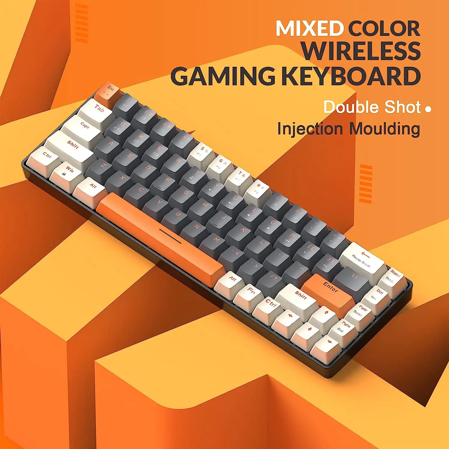 RK68 60% Wireless Hot-Swap Mechanical Keyboard - Image 1