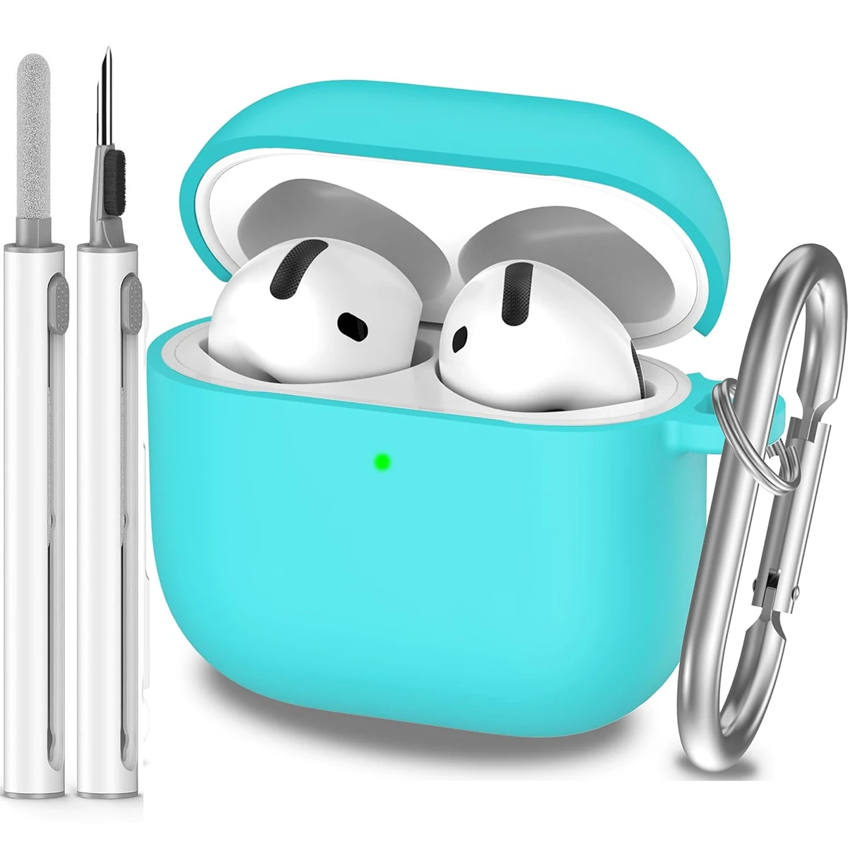 AirPods 4 Shockproof Silicone Case with Keychain - Image 8