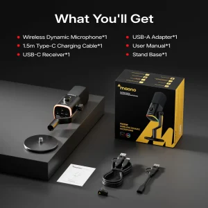 MAONO PD100W Wireless RGB Gaming Microphone - Thumbnail Image 8