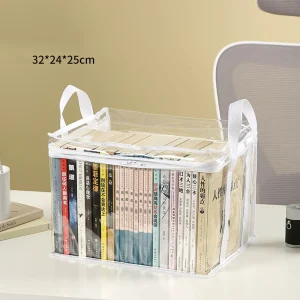 Foldable Transparent Storage Organizer Box - Thumbnail Image 8