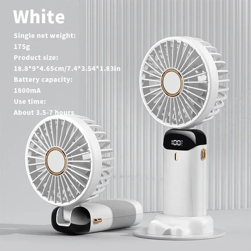 Foldable USB-C Rechargeable Fan with Stand - Image 7
