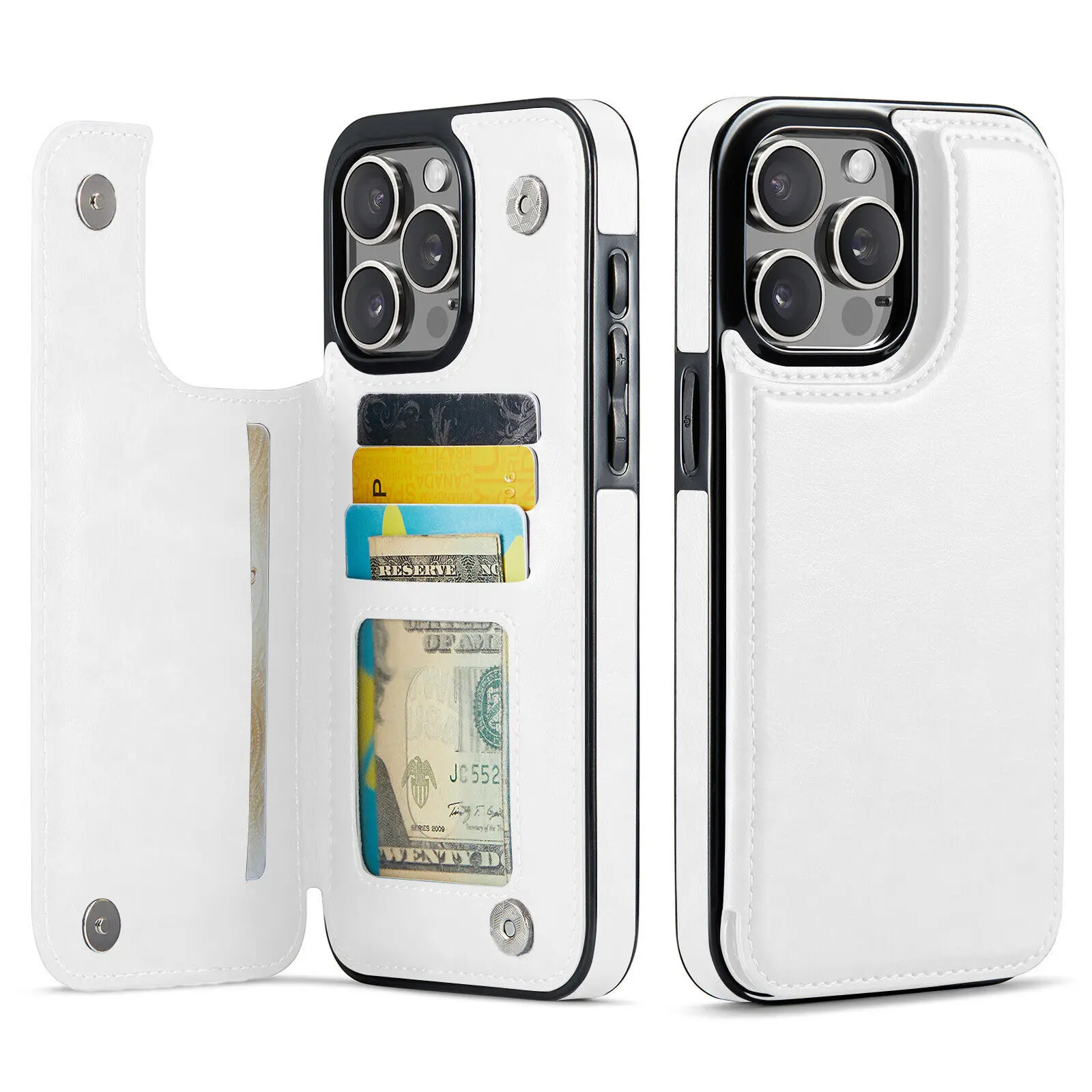iPhone Leather Wallet Card Holder Case - Image 10