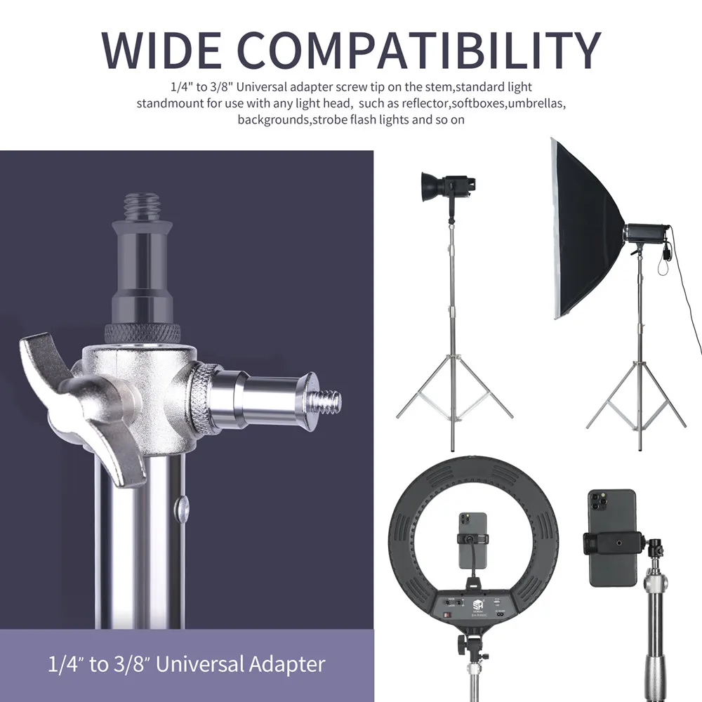 2.9M Foldable Light Stand with Wheels - Image 5