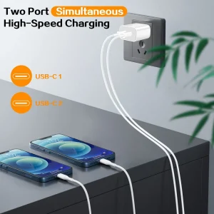 2-Pack 40W Dual USB-C Wall Charger - Thumbnail Image 4