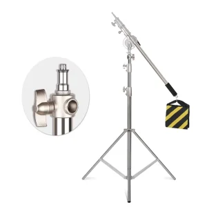 2.9M Foldable Light Stand with Wheels - Thumbnail Image 9