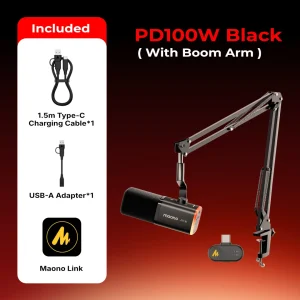MAONO PD100W Wireless RGB Gaming Microphone - Thumbnail Image 9