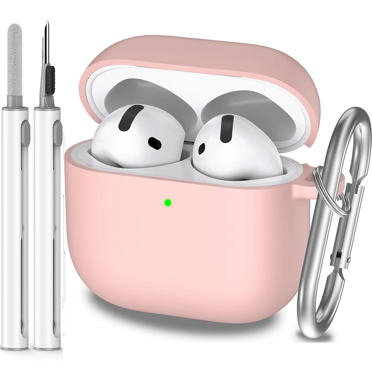 AirPods 4 Shockproof Silicone Case with Keychain - Image 13