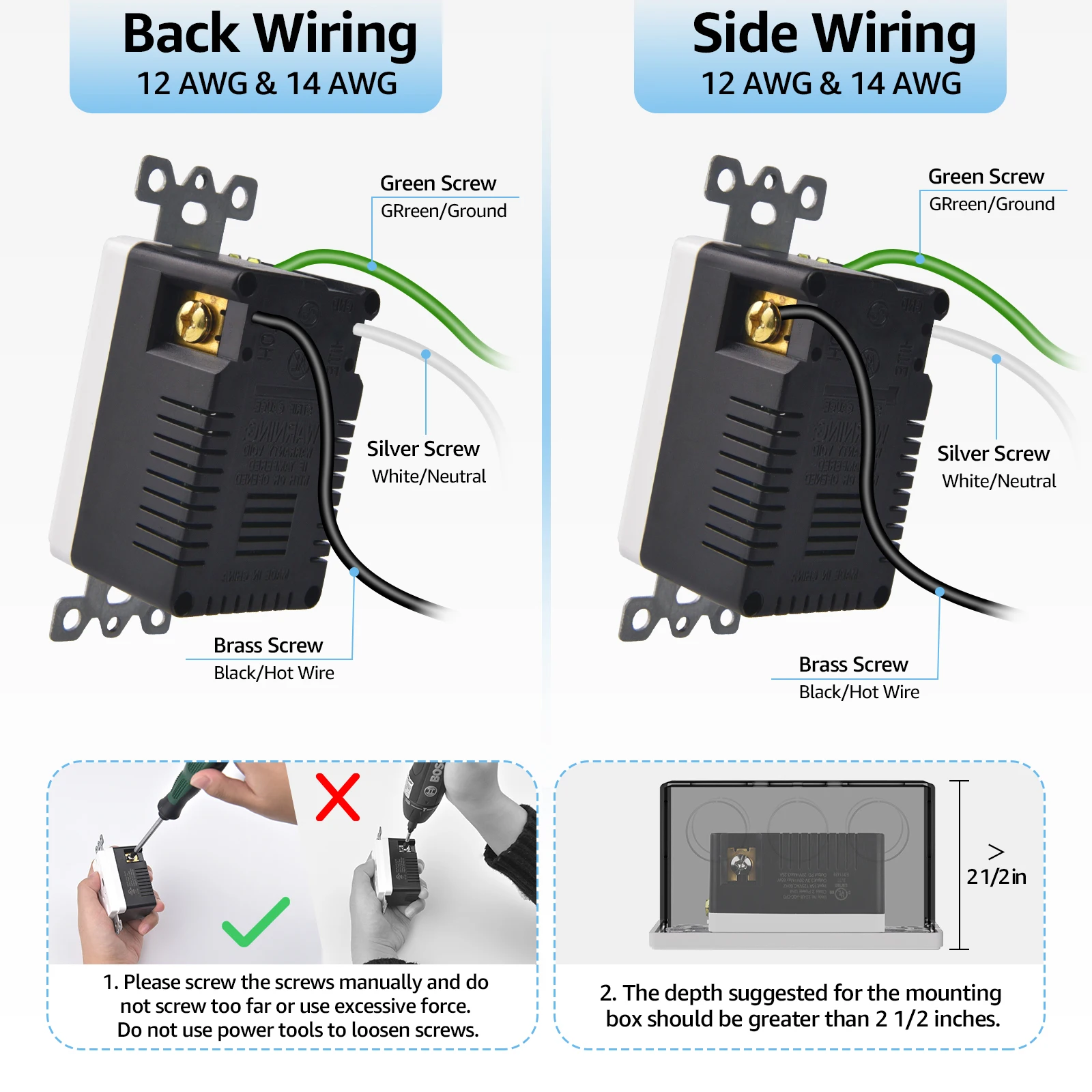 65W GaN USB-C & USB-A Wall Charger Outlet - Image 5