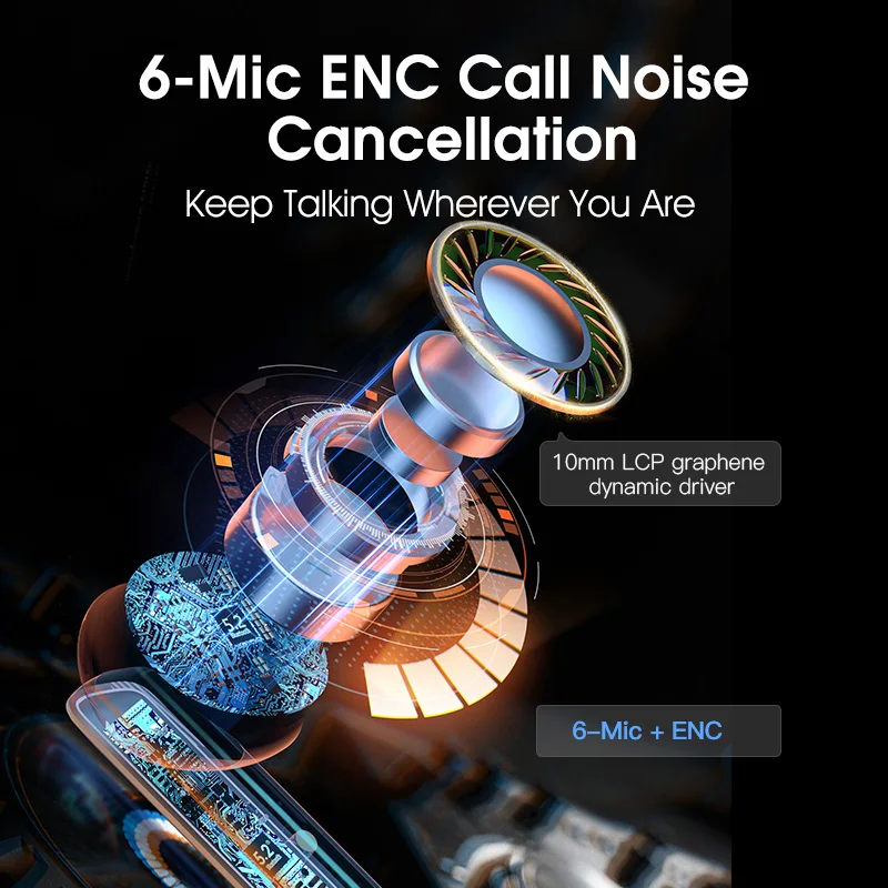 QCY HT05 MeloBuds ANC Wireless Earbuds - Image 4