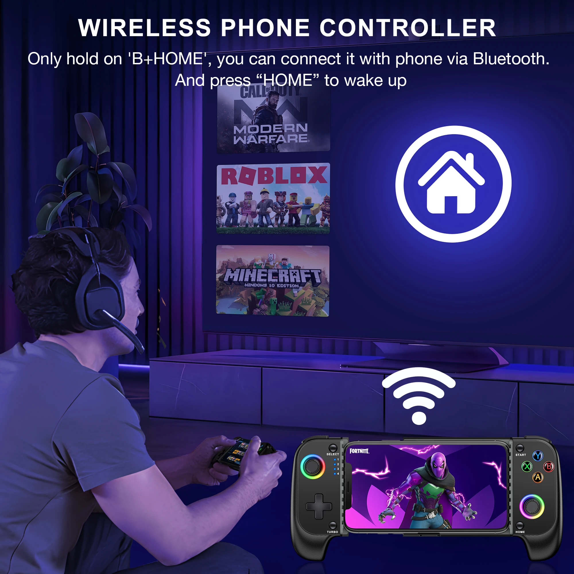 BEBONCOOL MC100 Wireless Mobile Game Controller - Image 2