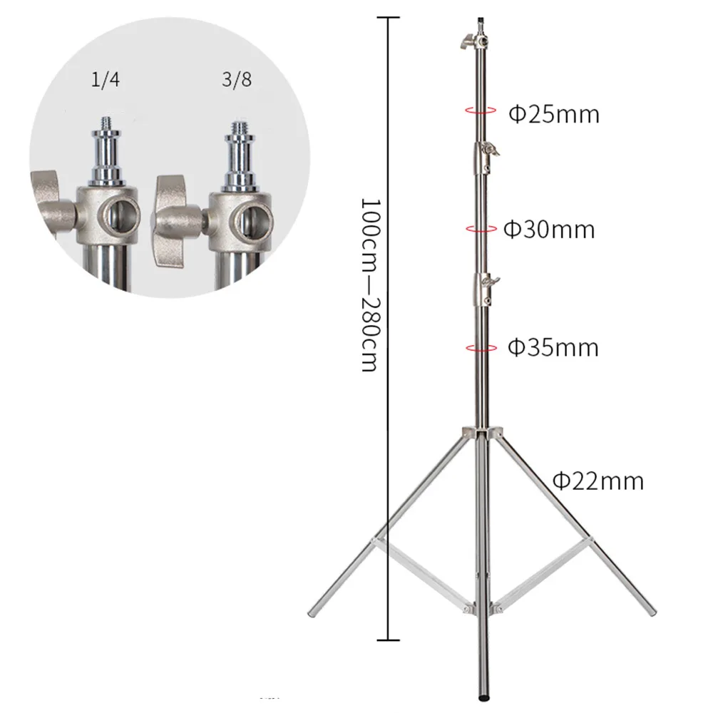 2.9M Foldable Light Stand with Wheels - Image 4