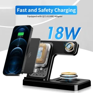 3-in-1 Foldable Magnetic Wireless Charger - Thumbnail Image 2
