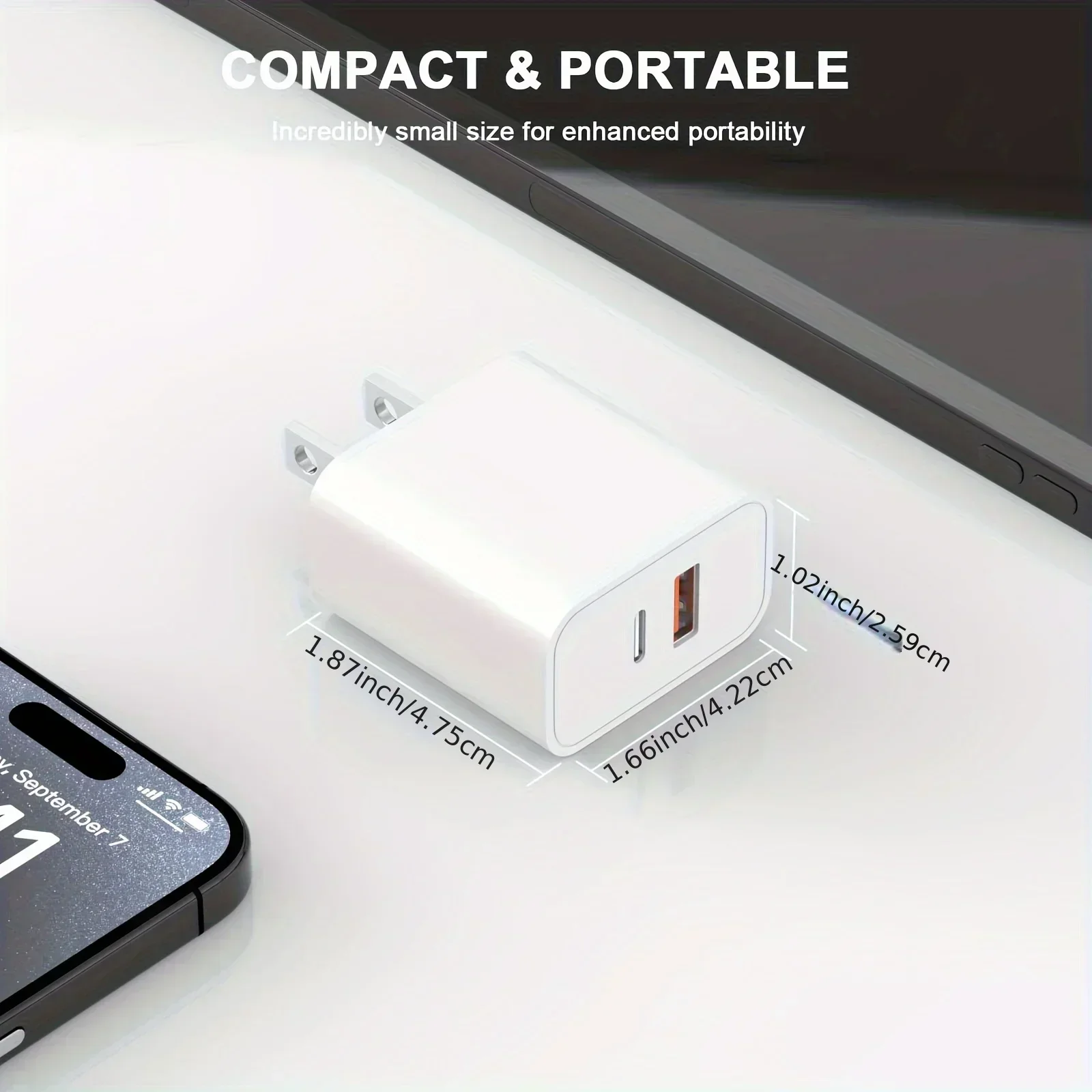 40W Dual-Port iPhone Charger with 6FT Cable - Image 3