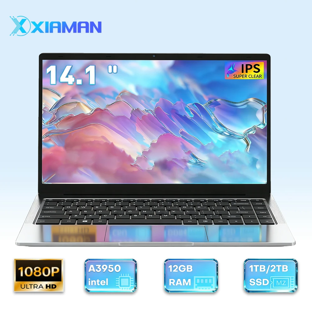 Xiaman 14.1" Laptop, 12GB RAM, 1TB SSD - Image 1