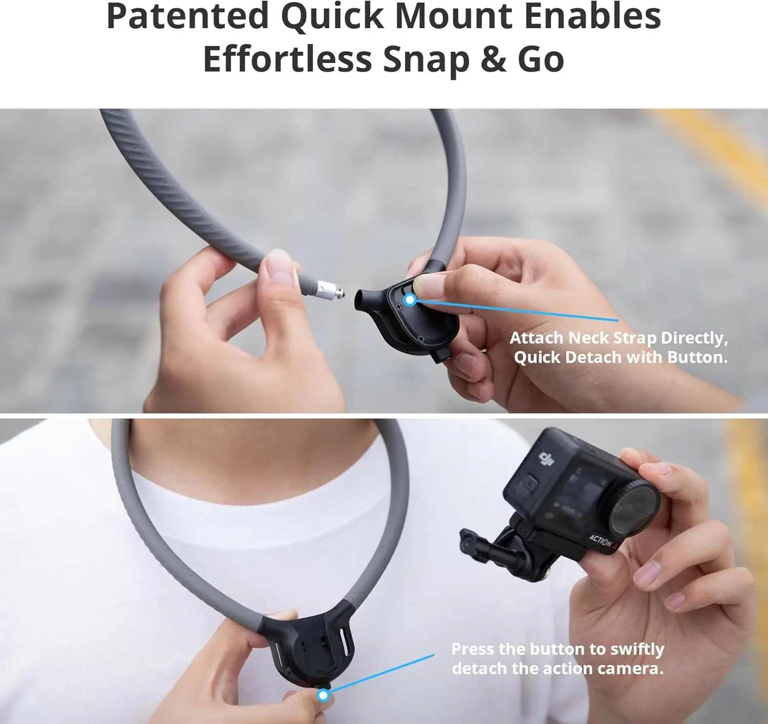 PGYTECH CapLock Neck & Chest Camera Mount - Image 2