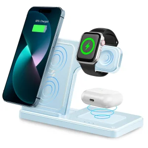 3-in-1 15W Magnetic Wireless Charger Stand - Thumbnail Image 9