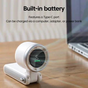 5-Speed USB-C Rechargeable Folding Fan - Thumbnail Image 2