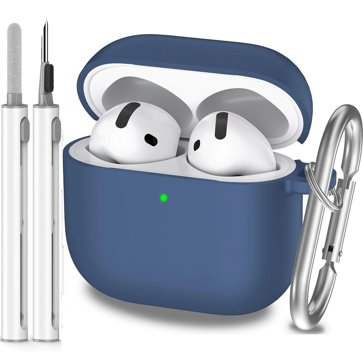 AirPods 4 Shockproof Silicone Case with Keychain - Image 14