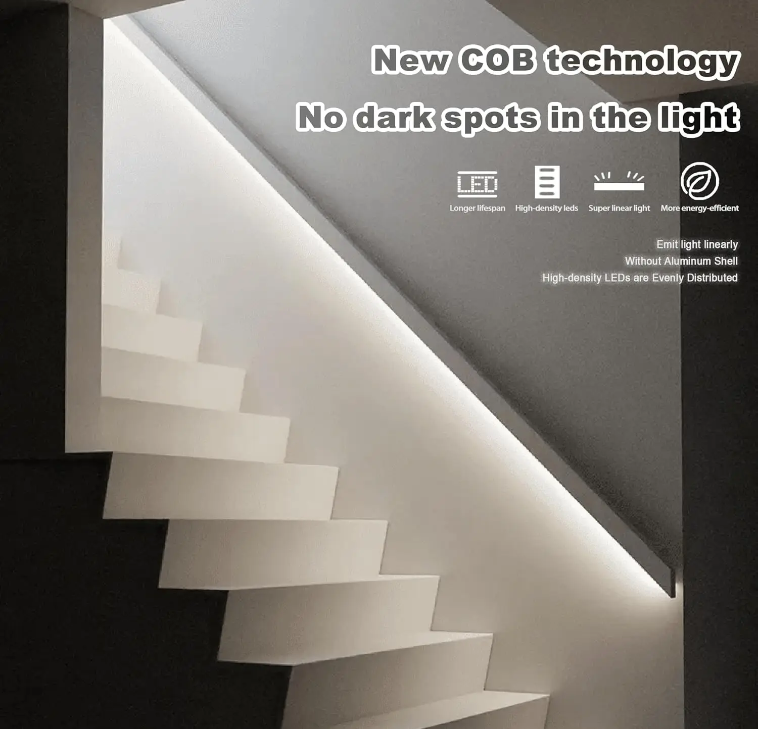 50ft 24V COB LED Strip Light with RF Remote - Image 5