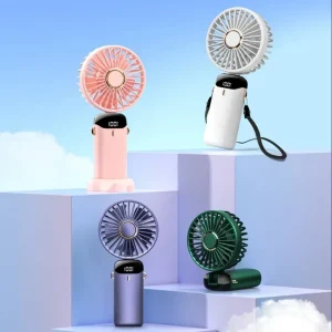 Foldable USB-C Rechargeable Fan with Stand - Thumbnail Image 5