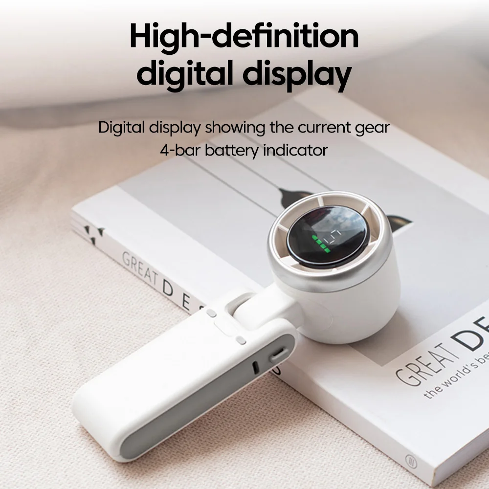 5-Speed USB-C Rechargeable Folding Fan - Image 4