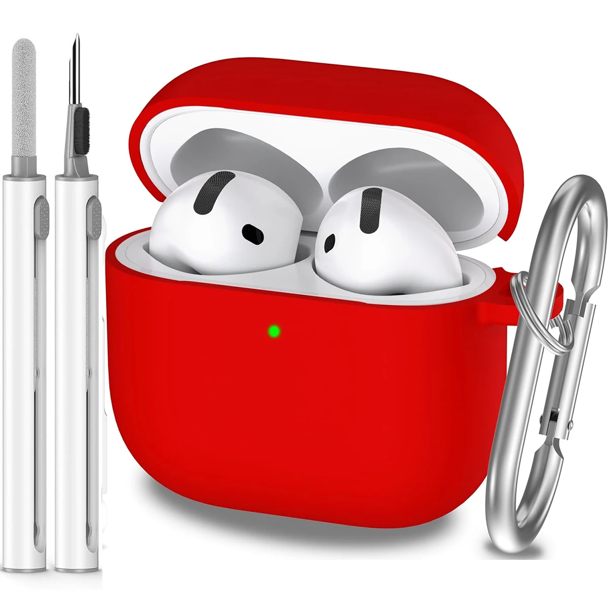 AirPods 4 Shockproof Silicone Case with Keychain - Image 10
