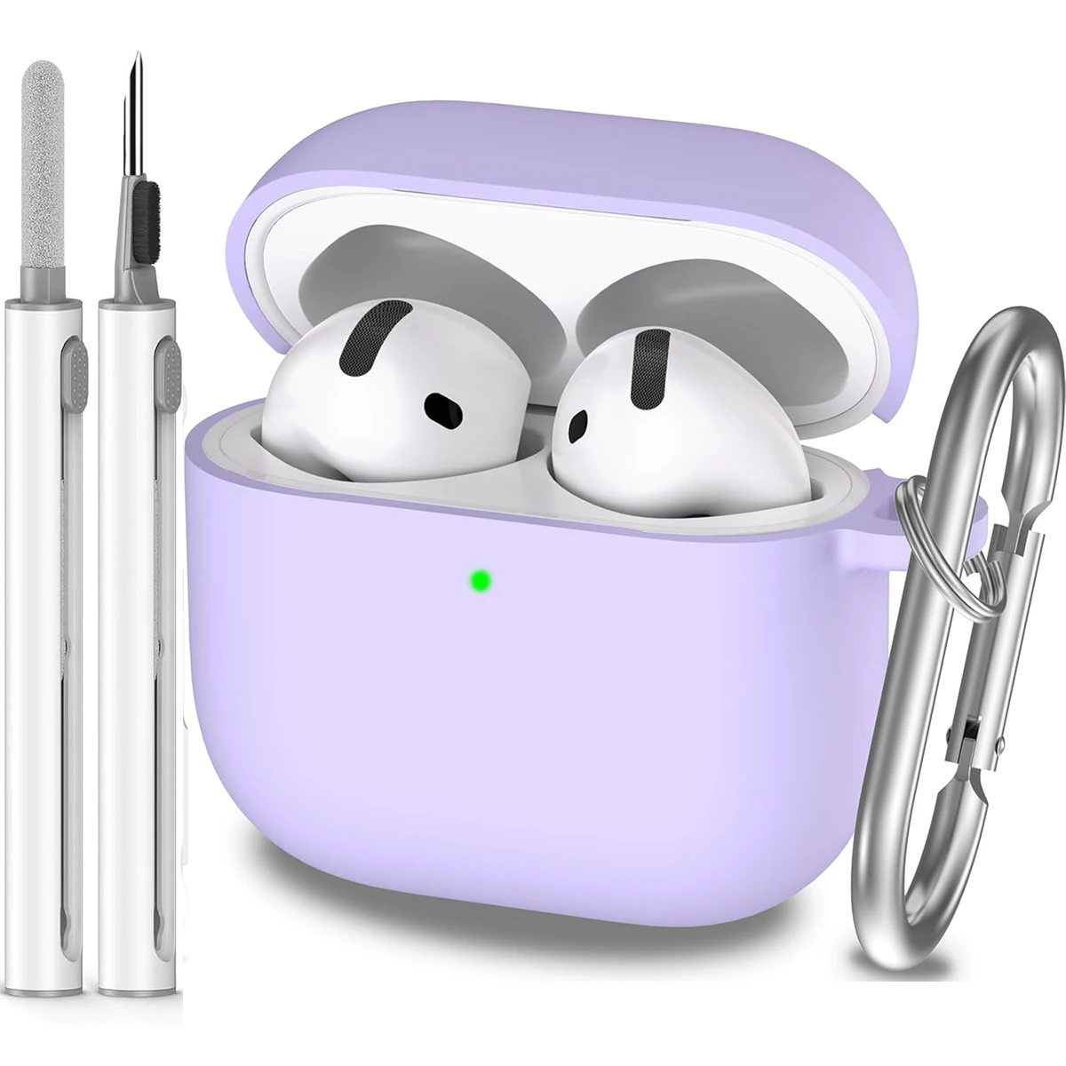 AirPods 4 Shockproof Silicone Case with Keychain - Image 12