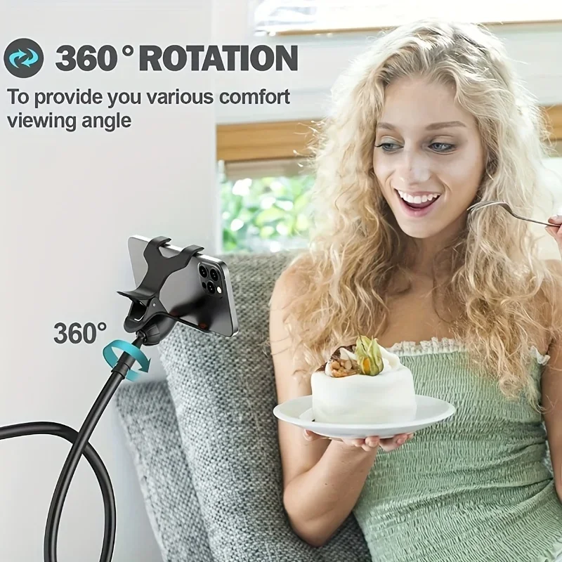 Flexible Gooseneck Phone Holder with Clamp - Image 3