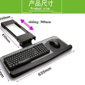 LK06AD Ergonomic Sliding Keyboard Wrist Rest - Thumbnail Image 5