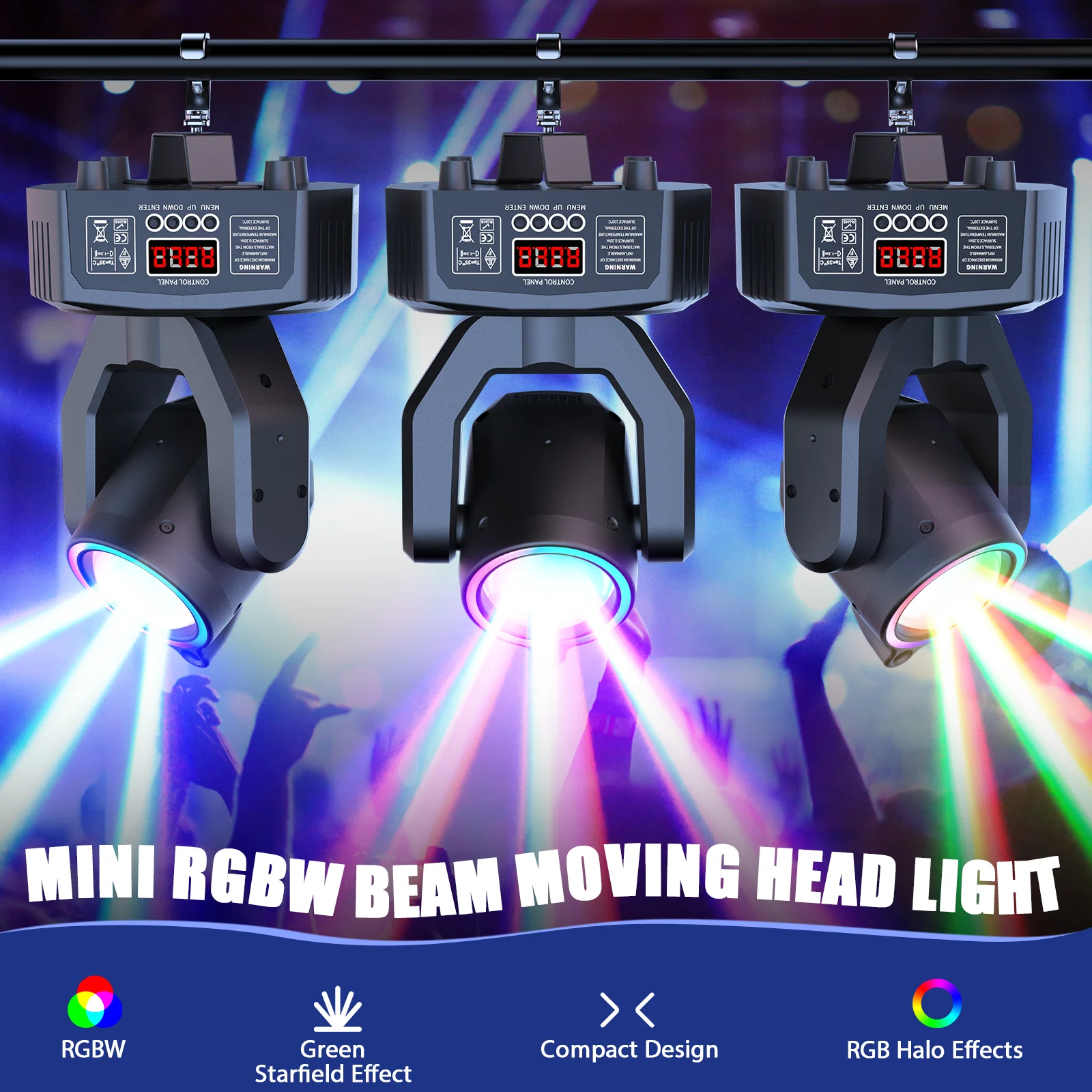 U'King 30W RGBW Moving Head DJ Light - Image 2